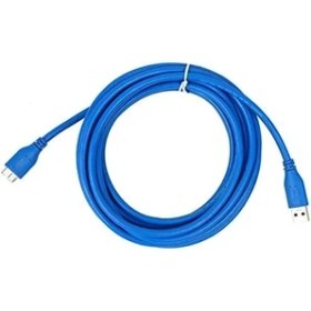 Resim 4914 USB 3.0 Micro Type B Ara HDD Harddisk Bağlantı Kablosu, Mavi, 3 Metre 