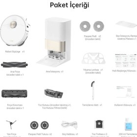 Resim Dreame X40 Ultra_a 12.000 Pa Güçlü Emiş Premium Beyaz Robot Süpürge 