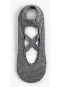 Resim Koton Spor Yoga Çorabı Çapraz İpli Gri 4sak80185aa Gri 