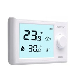 Resim Rcon Rc 205 Kablolu Oda Termostatı Dijital Yatık Ekran 