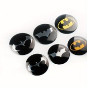 Resim Warner Batman Tekerlek Kapakları - Siyah ve Sarı Bat Sembol Tasarımı, Dayanıklı Alüminyum Alaşım Araba Lastik Hub Kapakları, Özel Tasarım, Çoğu Araç İçin Uygun, Araç Özelik, Şık Metalik Bitiş, Yüksek Kaliteli El Sanatları 
