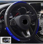 Resim Pembe Evrensel Deri Araba Direksiyon Kapağı 38 Cm Araba-styling Spor Otomatik Direksiyon Kapakları Kaymaz Otomotiv Aksesuarları 