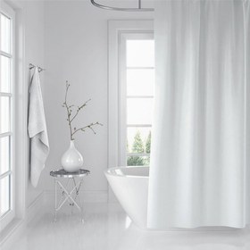 Resim Afeks Home Beyaz 180x200 cm Polyester Banyo Perdesi (AFEKSHOME.10012) 