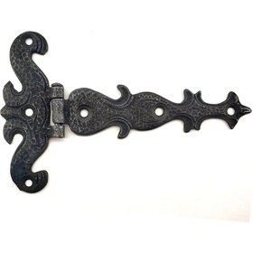 Resim Skygo Antika Tarz Dekoratif Pirinç Kuyruklu Kelebek Menteşe - 94x147 mm, Oksit 