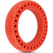 Resim Xindoker Xiaomi M365 Elektrikli Kaykay İçin Kırmızı Renkli, Çekirdekli, Lastik, Şarj Gerektirmeyen, Patlamaz Dürtüye Dayanıklı Sabit Tekerlek 