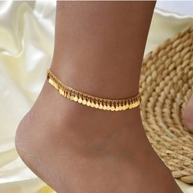 Resim 1 Adet Vintage Püskül Glitter Pullu Halhal Trendy Minimalist Stil Bohem Yaz Plaj Tatil Ayak Bileği Bilezik Ayak Zinciri Takı 