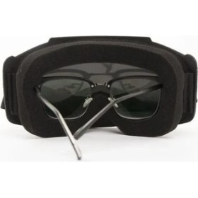 Resim Cross Motosiklet Bisiklet Gözlüğü Açık Kask Maskesi Süngerli Bant Lastikli Jet Maske Ayna Cam 