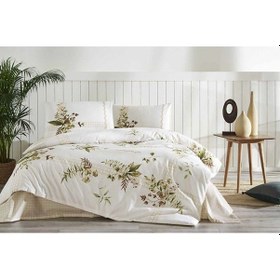 Resim Özdilek Tek Kişilik Krem Forest Ivy Nevresim Takımı 