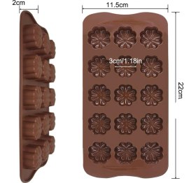 Resim Tahtakale Toptancı Silikon Kalıp Sekiz Yapraklı Yonca Kalıbı 15 Li 