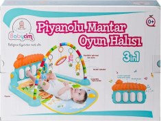 Resim Toys Babycim Sevimli Piyanolu Sesli Işıklı Aynalı Oyun Halısı 