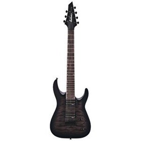 Resim Jackson JS Dinky Arch Top JS22Q-7 DKA HT Amaranth Klavye Transparent Black Burst 7 Telli Elektro Gitar 