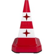 Resim Hayat Trafik Kedi Gözlü Trafik Konisi 60 cm Kırmızı Trafik Dubası 