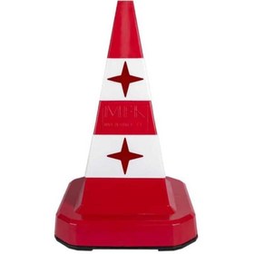 Resim Hayat Trafik Kedi Gözlü Trafik Konisi 60 cm Kırmızı Trafik Dubası 