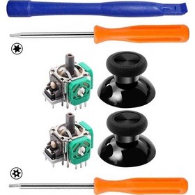 Resim Xbox One Analog Motor Topuz 2+2 T6 T8 Tornavida Ayırıcı Tamir Set Xbox One Kol Yedek Parça 
