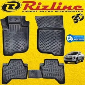 Resim Mitsubishi L200 Blizzard 4X4 3D Paspas Havuzlu Siyah 2019 Sonrası N11.13087 