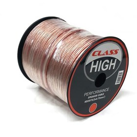 Resim Class 2x0.75mm 20metre Hoparlör Seslendirme Kablosu Şeffaf 