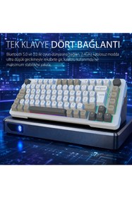 Resim Inca IKG-455 Empousa Gasket Hot Swap Posh Tri-Mode Makro Rgb Mekanik Klavye 