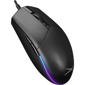 Resim Genel Markalar Algm9304 Usb Siyah 7 Tuşlu 6400dpı Kırmızı Ledli Gaming Oyuncu Mouse 