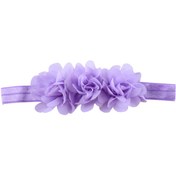 Resim El Yapımı Çiçekli Kız Bebek Bandana,lazer Kesim Şifon Çiçekli Saç Bandı 