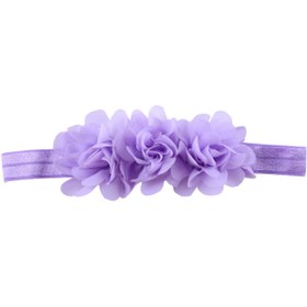 Resim El Yapımı Çiçekli Kız Bebek Bandana,lazer Kesim Şifon Çiçekli Saç Bandı 