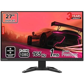 Resim Lenovo G27-30 66E7GAC2TK AMD Radeon 27" 165 Hz 1 MS(MPRT) (2xHDMI+Display) FreeSync Full HD Monitör 