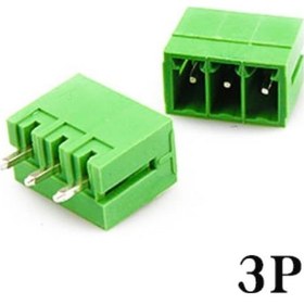 Resim Geçmeli Klemens 3 Pin 3.81mm Erkek 180 Derece 