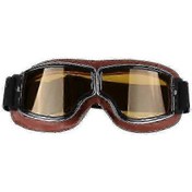 Resim Harley Off-road Motosiklet Gözlükleri Retro Stil Ve Rüzgar Geçirmez Outdoor Visionkahverengi Sarı 
