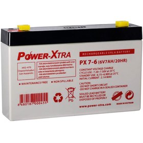 Resim Power-Xtra 6V 7Ah Bakımsız Akü 