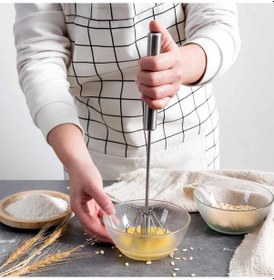 Resim Pratik Paslanmaz Çelik Basmalı Otomatik Çırpıcı Metal Çırpıcı 