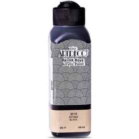 Resim Artdeco Akrilik Boya 140 ML Siyah 070R-3618 