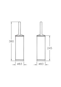 Resim Vitra Arkitekta Tuvalet Fırçalık Yerden A44294 