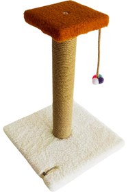Resim SkyGOO Tek Katlı Stepli Beyaz Kedi Tırmalama Tahtası revify 827927 