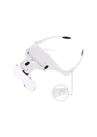 Resim Büro Ev Ofis Hediyesi İçin 3,5x 5lens 2led Işıklı Büyüteç Ayarlanır Tip Göz Büyüteci 
