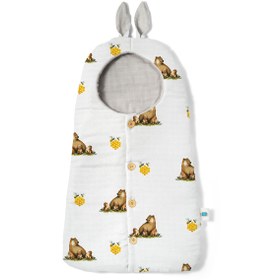 Resim Deux Lapins Müslin Kundak Battaniye L’ours BSSNT1018 