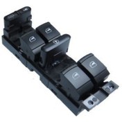 Resim MCAR Cam Acma Kapama Anahtarı Surucu Tarafı Krom Kaplama Dortlu Golf 4 Bora Passat B5 96=>06 