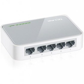 Resim Tp-Link 5 port 10-100 Mbps Switch Plastik Kasa Tak ve Kullan  60 Enerji Tasarruflu Switch 