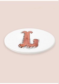 Resim The Mia Harf Bardak Altlığı L Beyaz 