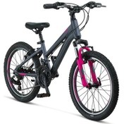 Resim Mosso Wıldfıre L-20-v Kız Çocuk Bisikleti 280h 20 Jant 18 Vites Antrasit Pembe Çok Renkli 