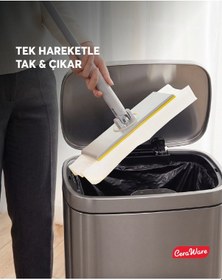 Resim Home Care Pratica Click Mop Set El Değmeden Bez Tak Çıkar Kullan At ve Tüm Bezlerle Uyumlu 