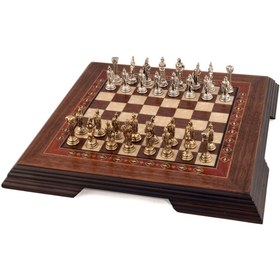 Resim Helena Wood Art Flat Ayaklı 25 x 25 3 cm Mini Satranç Seti 