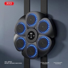 Resim Xo Duvara Monte Müzikli Akıllı Boks Antrenman Makinesi RGB Işıklı Boks Hedefi + 2 Eldiven Hediyeli 