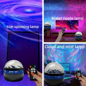 Resim 16 Renkli USB Su Dalgası ve Galaksi Yıldız Gece Lambası - Modern, Parlatılmış Bitiş, Yatak Odaları, Oyun Odaları, Partiler ve Özel Günler için Mükemmel - Noel, Sevgililer Günü, Düğünler ve Doğum Günleri - Yatak Odası Atmosferi Geliştirme | Modern Gece Lambası | USB Güçlü Lamba, Yatak Odası Işıkları 