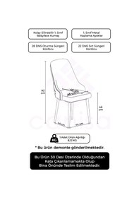 Resim Canisa Krax Serisi, 1.sınıf Babyface Kumaş Mutfak Sandalyesi, Gold Metal Ayak, 1 Adet Kahve Sandalye Kahverengi Sandalye Gold Ayak 