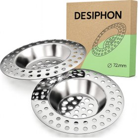 Resim DESIPHON 2'li 304 Kalite Paslanmaz Çelik Lavabo Süzgeci | Tıkanıklık Önleyici Gider Filtresi Seti 