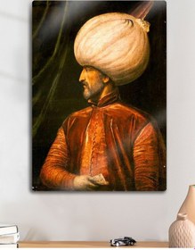 Resim Osmanlı Sultan Süleyman, Muhteşem Yüzyıl - Parlak Metal Baskı Tablo 