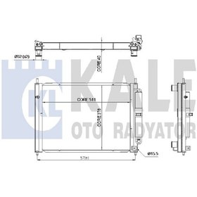 Resim KALE 342580 Sogutma Modulu ( Renault : Clio III 05- Modus 04- ) Radyator+Kondanser 8200134606 (WA429973) 