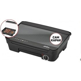 Resim Sinbo Elektrikli Izgara Cam Kapaklı Çok Renkli 