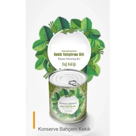Resim Ttta Konserve Bahçem Kekik Yetiştirme Kiti - Ev Bahçe Ekim Seti 