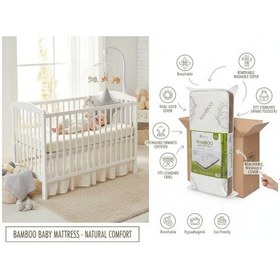 Resim Bamboo Bebe Yatağı 70 X 110 