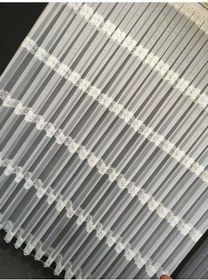 Resim Perdefony Tt Zemin 6 Sıra Nakış Işlemeli Tül Perde 